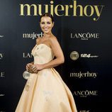 Paula Echevarría con un vestido nude en los Premios Mujer Hoy 2017