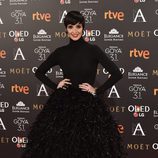 Paz Vega con un vestido de Jorge Acuña en los Premios Goya 2017