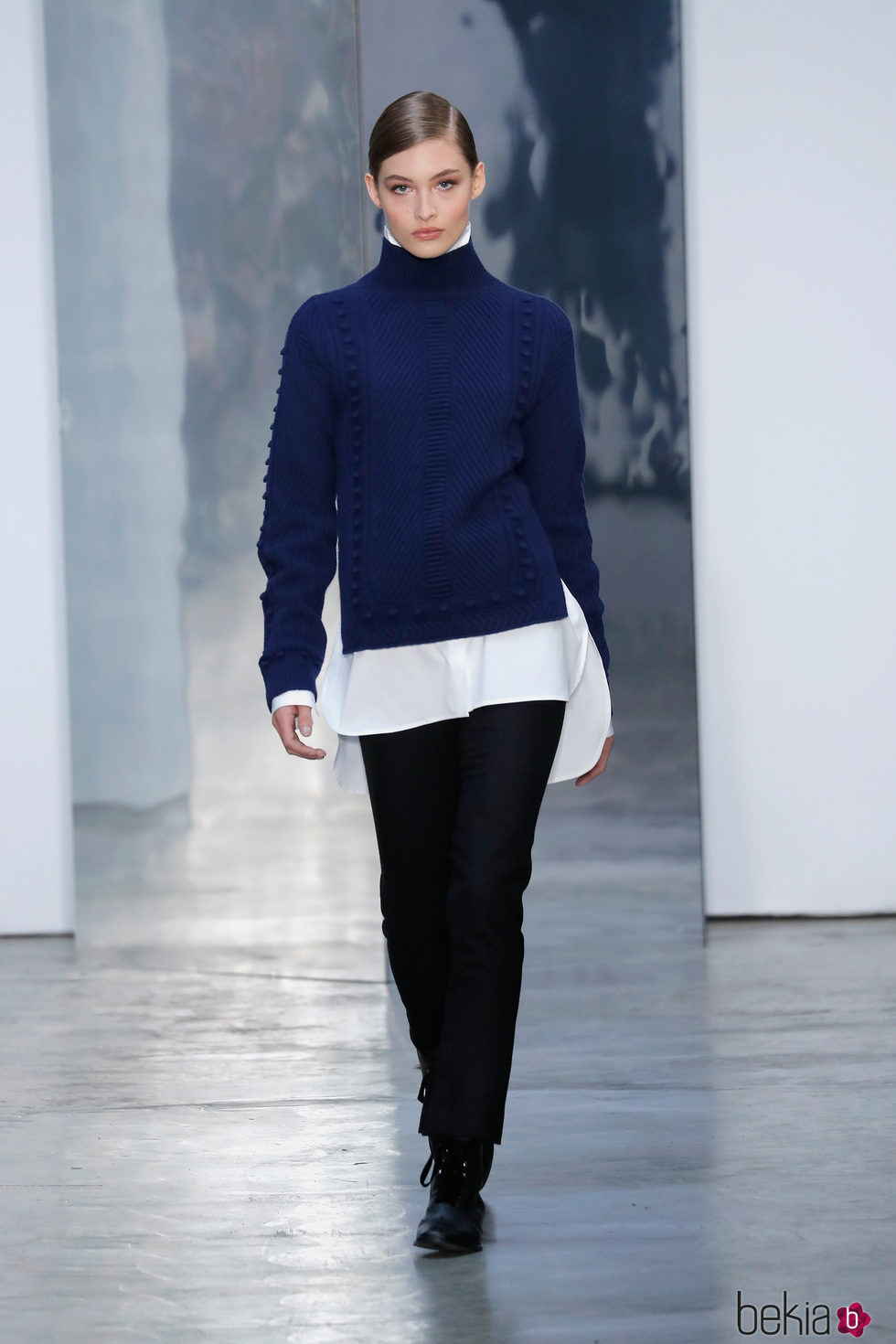 Jersey de lana de Carolina Herrera otoño/invierno 2017/2018 en la New York Fashion Week