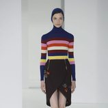 Jersey de rayas horizontales de Delpozo otoño/invierno 2017/2018 en la New York Fashion Week