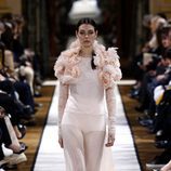 Vestido rosa cuarzo de Lanvin otoño/invierno 2017/2018 en la Paris Fashion Week