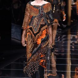 Elsa Hosk en el desfile de Balmain otoño/invierno 2017/2018 en la Paris Fashion Week