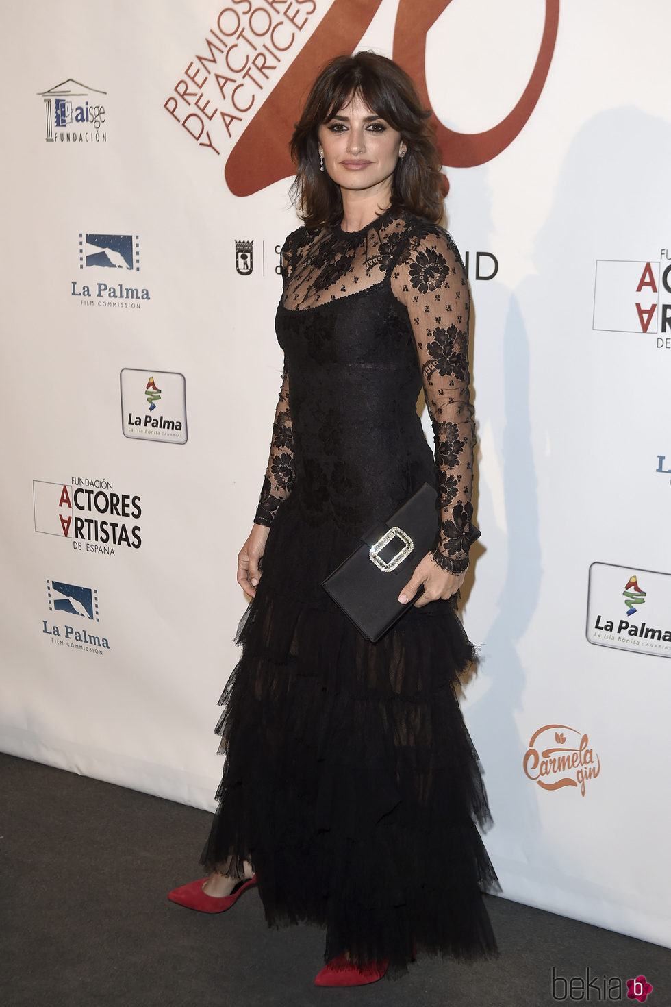 Penélope Cruz con un vestido de encaje y tul en los Premios de la Unión de Actores