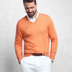 Jersey de color naranja de Brooks Brothers de la línea Golden Fleece primavera/verano 2017