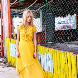 Vestido maxi en color amarillo de la colección de verano 2017 de Primark
