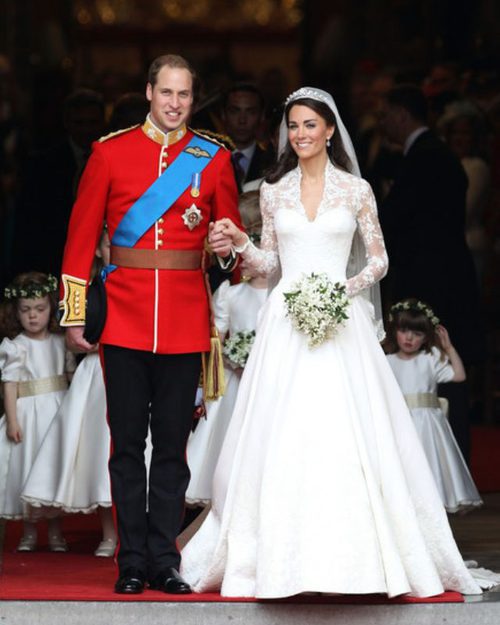 Kate Middleton el día de su boda con el Príncipe Guillermo de Inglaterra