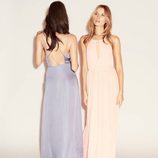Vestidos largos de seda en tonos pastel en la nueva colección de fiesta de H&M