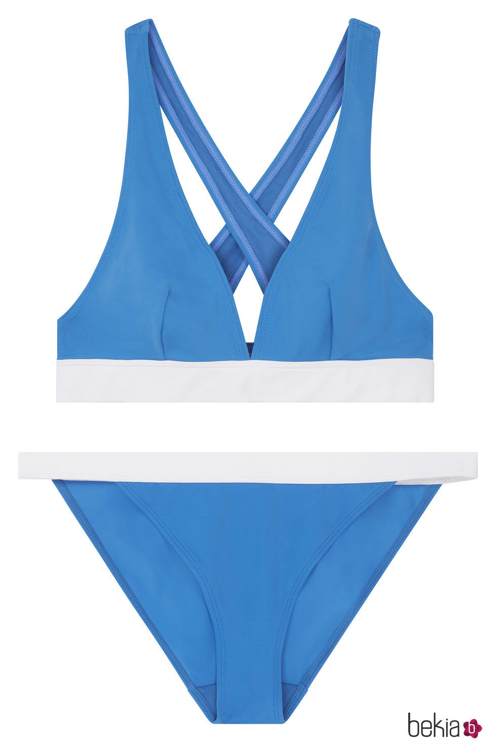 Bikini azul y blanco  de la nueva colección de bañadores de ASOS 2017