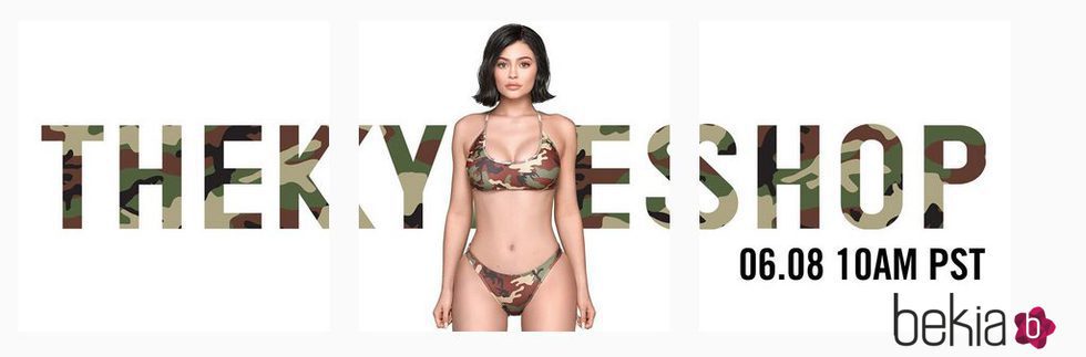 Kylie Jenner presenta su nueva colección de camuflaje