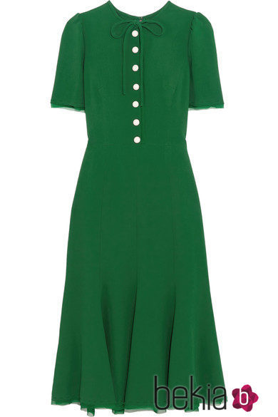Vestido verde 'Kate Middleton' de la colección otoño/invierno 2016 de Dolce&Gabbana