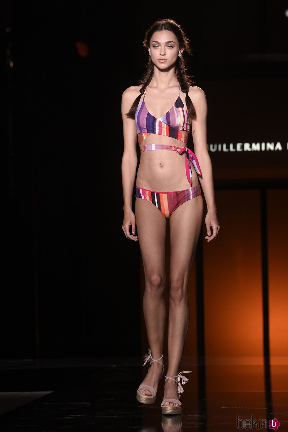 Bikini con tiras de la colección 'Camino hacia el sol' de Guillermina Baeza en la 20 edición de la 080 Barcelona