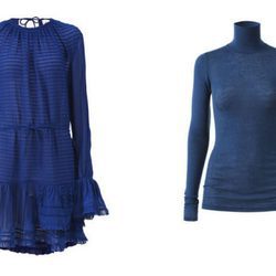 Prendas azules de la colección de H&M y la tienda parisina Colette