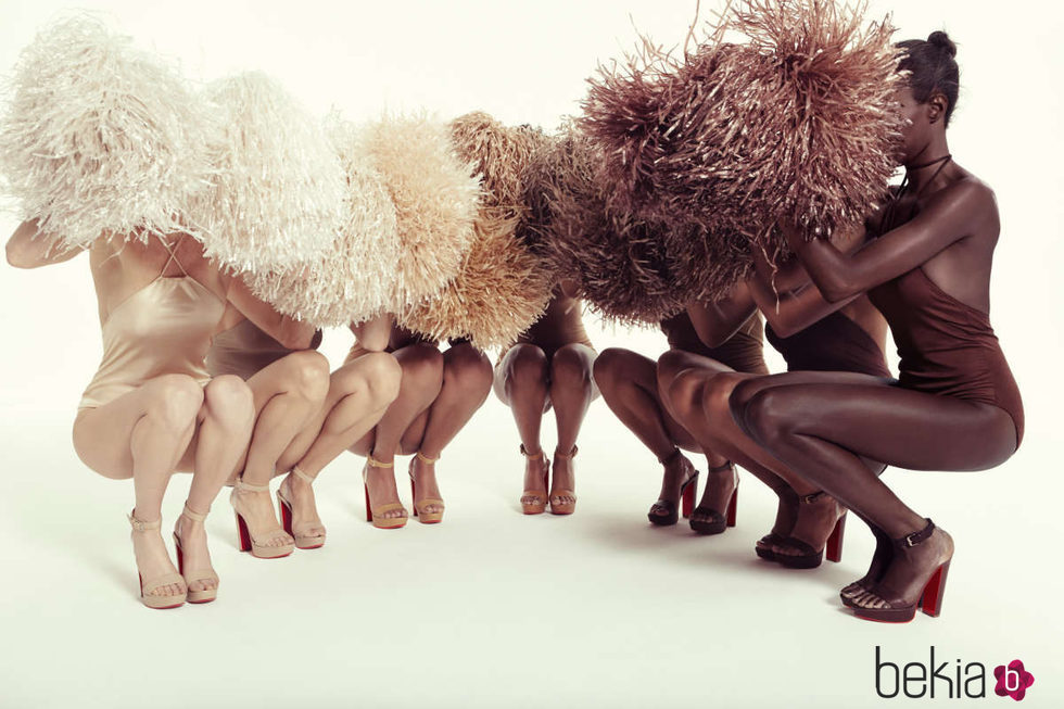Colección nude de sandalias de Christian Louboutin 2017