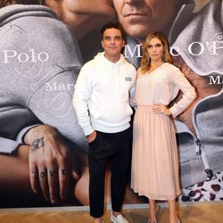 Robbie Williams junto a su mujer Ayda en el 50 aniversario de MARCO O´POLO