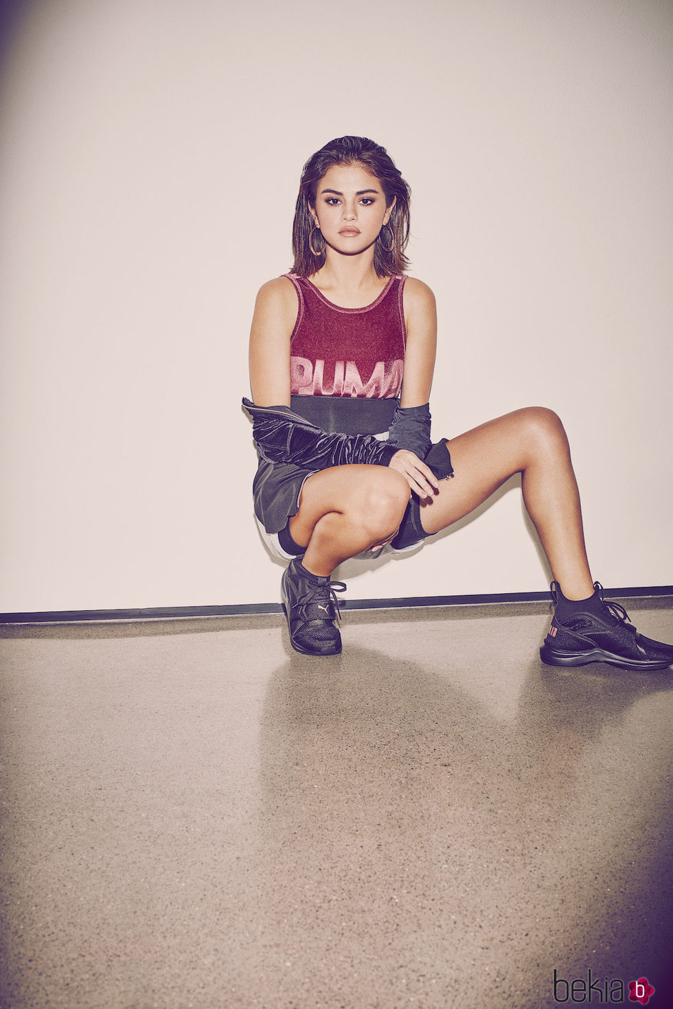 Foto promocional con la que Selena Gomez anuncia su colaboración con Puma 2017