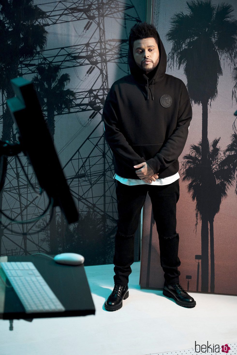 Sudadera negra de la nueva colección de H&M con The Weeknd otoño/invierno 2017/2018