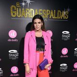 Laura Matamoros de rosa y rojo en el estreno de 'El Guardaespaldas'