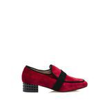 Zapato de ante rojo de la colección cápsula especial noche de HANNIBAL LAGUNA SHOES