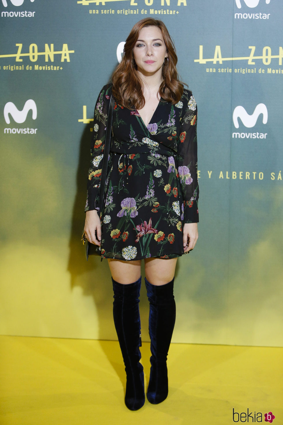 La actriz Natalia Rodríguez en la premiere de la serie 'La zona' en Madrid