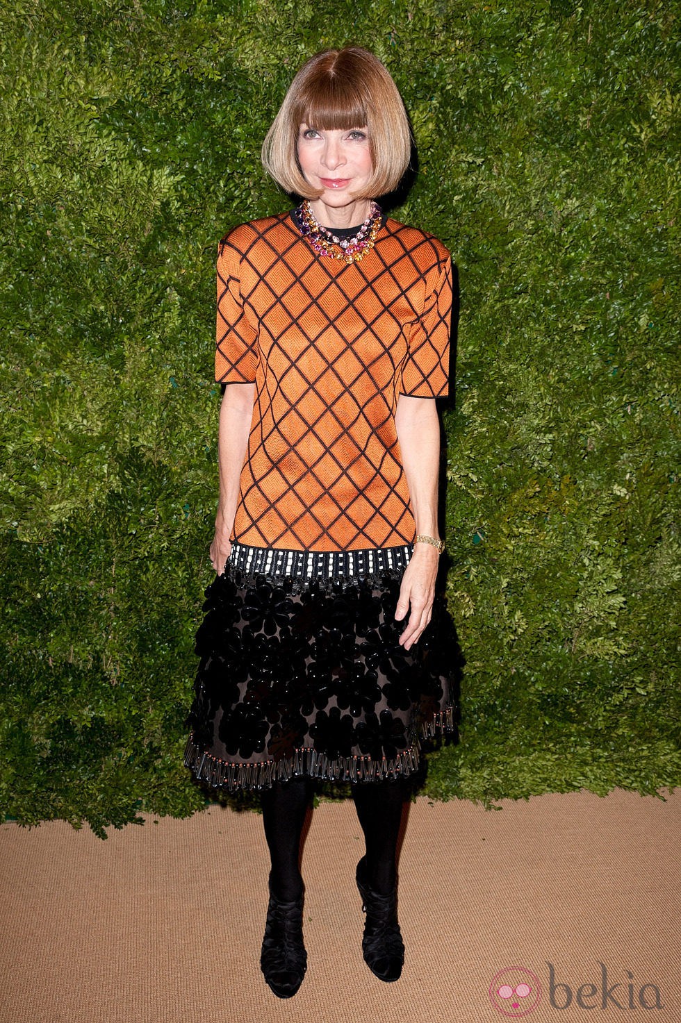 Look de Anna Wintour en la fiesta de Vogue en Nueva York