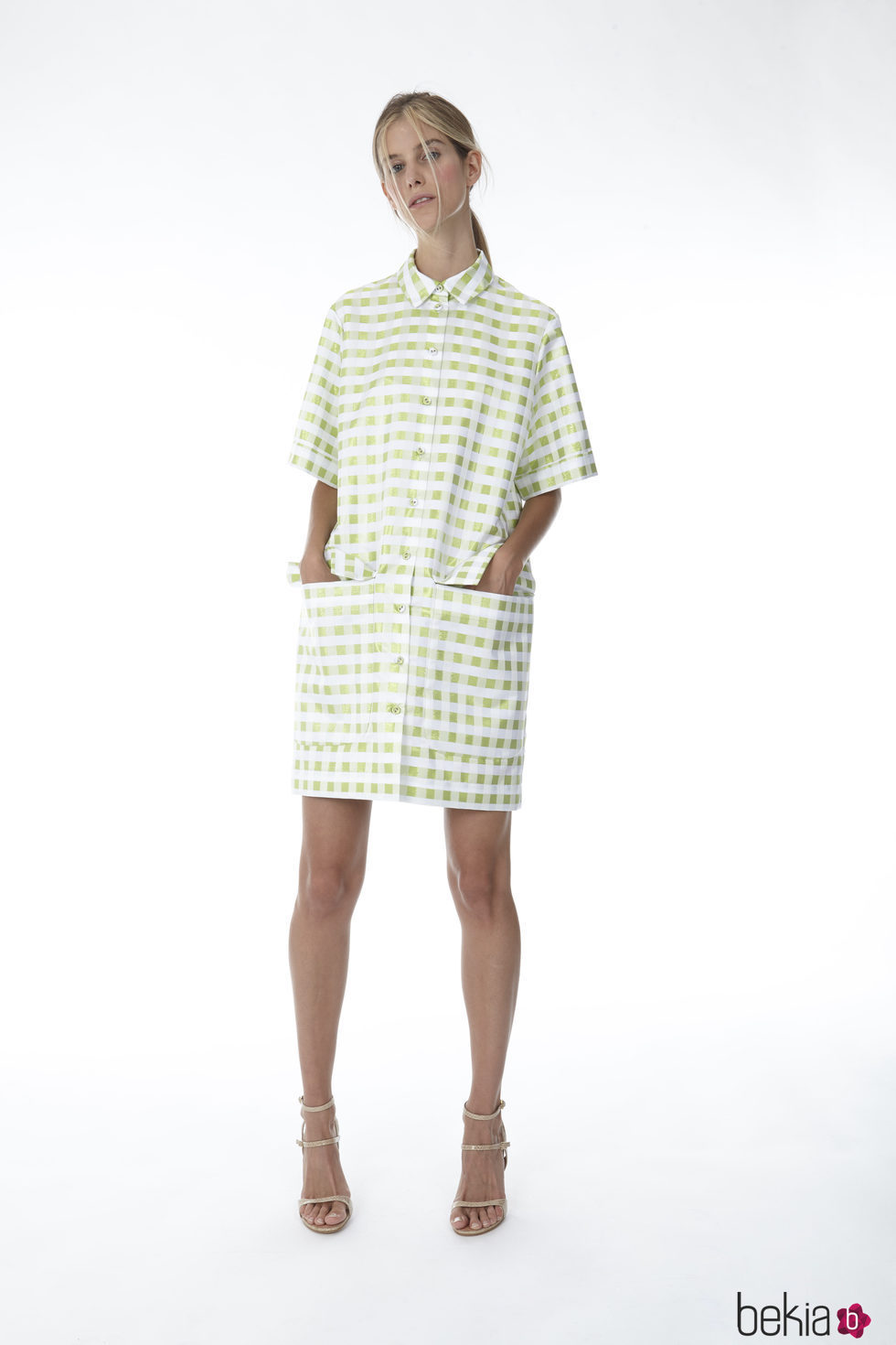 Vestido estilo camisa de cuadros vichy de la colección 'Resort 18' de '2ND LAB by The 2nd Skin Co'