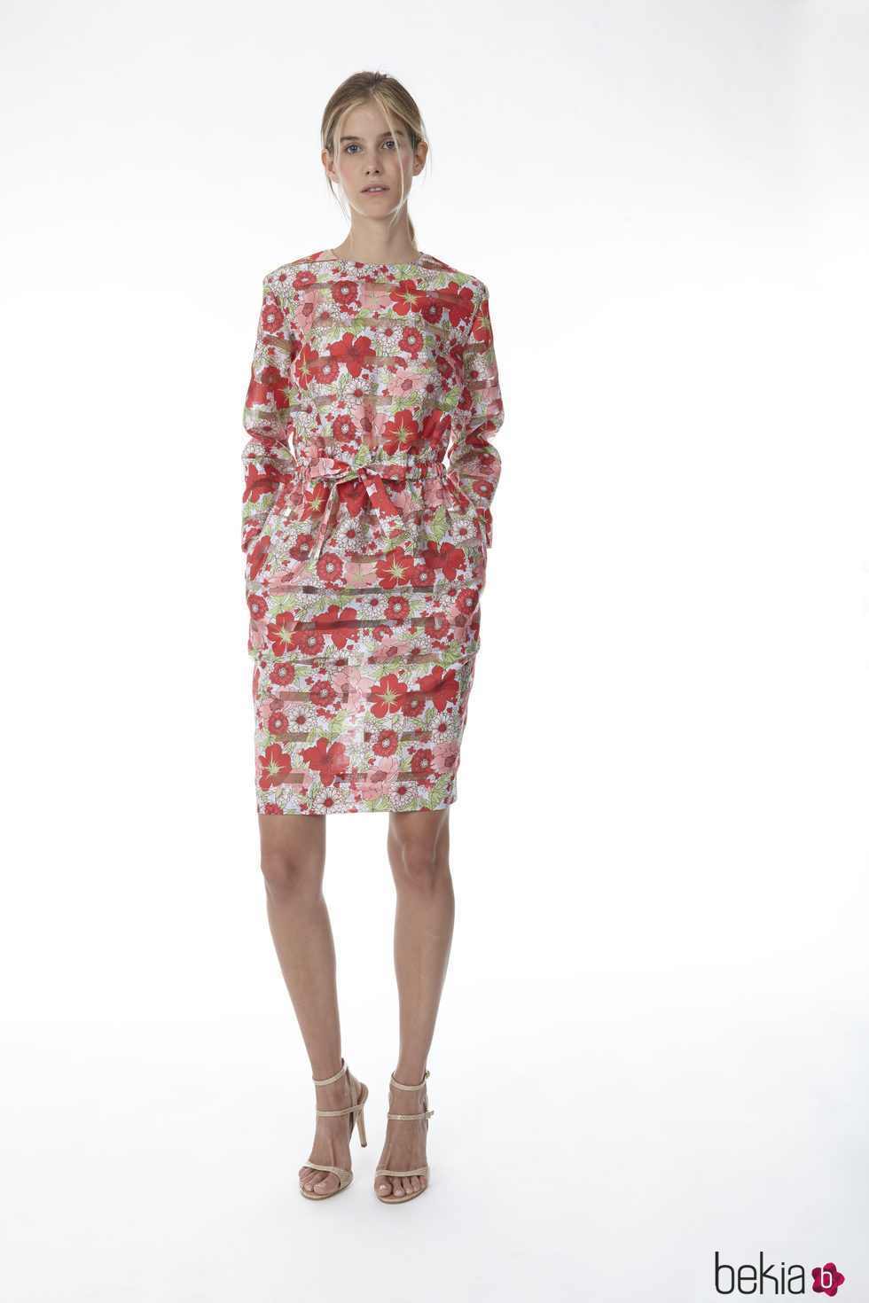 Vestido midi de tubo con prit floral de la colección 'Resort 18' de '2ND LAB by The 2nd Skin Co'
