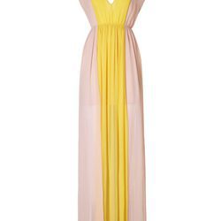 Vestido largo bicolor de la colección Liu Jo para primavera/verano 2018