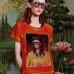 Camiseta roja de Gucci en su nueva campaña 'Gift Giving 2017'