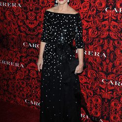 Carolina Herrera con un look de gala en una velada en su honor en Nueva York