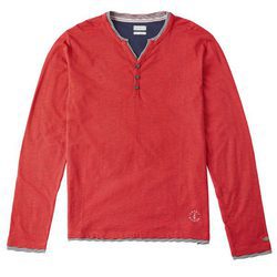 Camiseta roja con rayas horizonrales para hombre de la colección de Primavera-Verano 2018 de Esprit