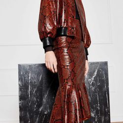 Falda de color marrón de Uterqüe colección 'Atelier 2017'