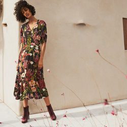 Vestido estampado floral de la colección de H&M Resort 2018
