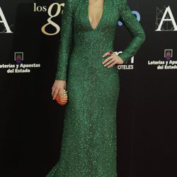 Paula Echevarría vestida de Dolores Promesas en los Premios Goya 2013