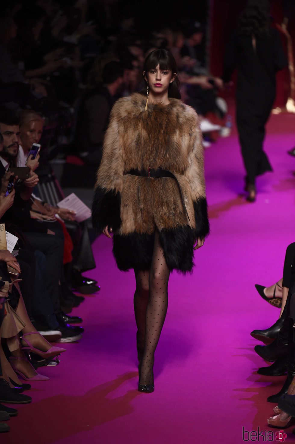 Abrigo de piel de Jorge Vázquez de la campaña otoño/invierno 2018/2019 en la Madrid Fashion Week