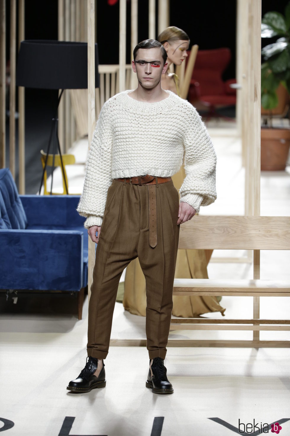 Jersey de lana de Juanjo Oliva otoño/invierno 2018/2019 en la Madrid Fashion Week