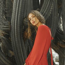 Vestido rojo  de Intropia de su temporada primavera/verano 2018