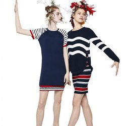 Vestido y falda combinada con jersey de la línea Sailor de la colección 'Unexpected' de Desigual temporada primavera/verano 2018