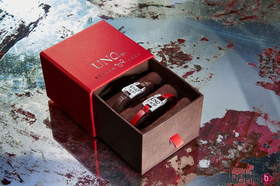 Pulseras de cuero y plata de la colección UNOde50 para San Valentín Genderless