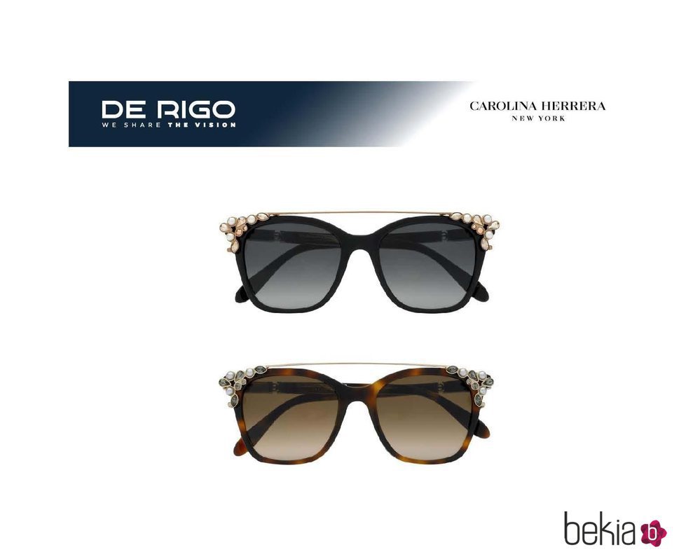 Nuevos diseños de gafas de sol Carolina Herrera en dos tonos 2018
