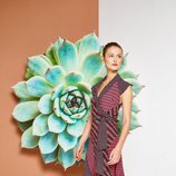 Vestido midi print de la colección primavera/verano 2018 de Trucco