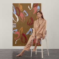 Pijama de dos piezas color teja de la colección de Oysho Sleepwear primavera/verano 2018