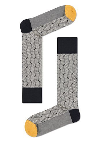 Calcetines en color negro y gris de hombre para la Nueva Colección de Happy Socks 2018