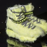 Zapatillas de pelo amarillo de la Nueva Colección de Hogan para Otoño/Invierno 2018
