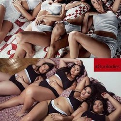 Diana Sirokai, Denise Mercedes, Daisy Christina y Tammy B imitan la campaña de Calvin Klein de las Kardashian