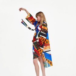 Camison de estampado de colores geométricos de la Nueva Colección de Zara 2018