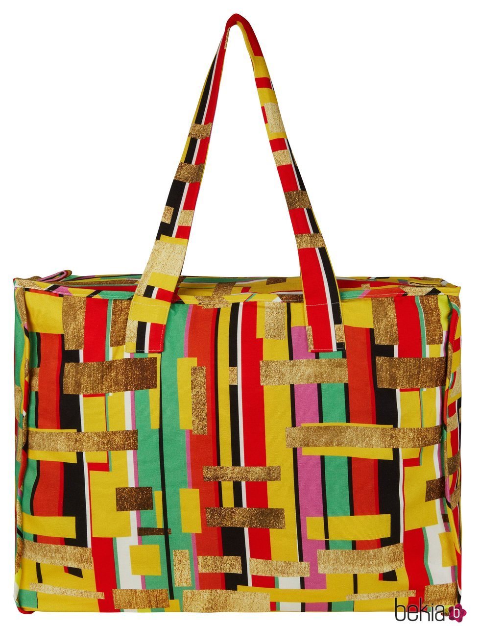 Bolso grande con estampado de rectángulos de colores de la nueva colección de Asos Madre in Kenia 2018