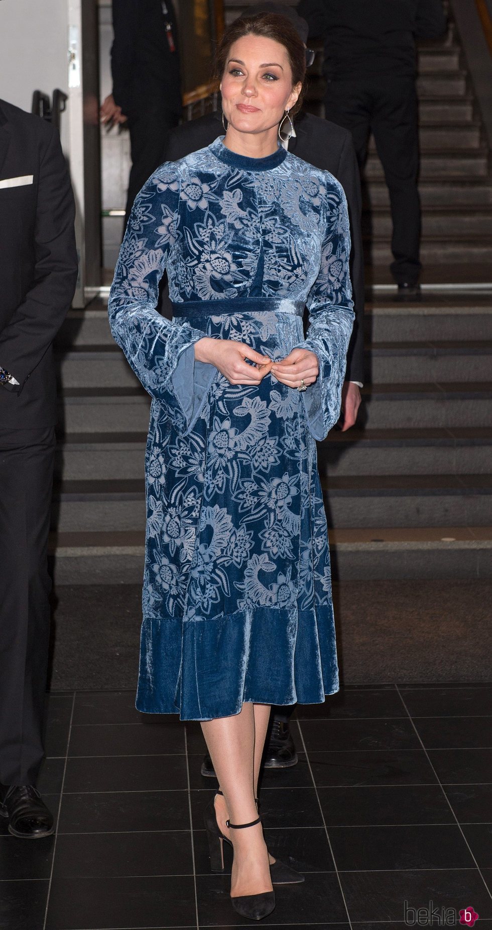 Kate Middleton con un vestido de corte asiático en su visita oficial a Fotografiska