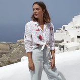 Blusa blanca con nudo de la nueva colección primavera/verano 2018 de Rails