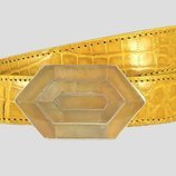 Cinturón 'Juana' de piel de la colección 'Art Decó' de Solantu
