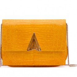 Mini bag 'Delfina' de piel de la colección 'Art Decó' de Solantu